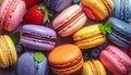 Colorful macarons dessert Royalty Free Stock Photo