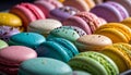 Colorful macarons dessert Royalty Free Stock Photo
