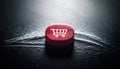Red Shopping Cart Button on Dark Surface Royalty Free Stock Photo