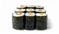 Assortment of Fresh Sushi Rolls Royalty Free Stock Photo