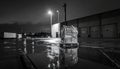 Warehouse Loading Bay at Night Royalty Free Stock Photo