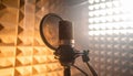 Recording Studio Microphone Setup Royalty Free Stock Photo
