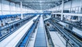 Modern Automated Logistics Center with Conveyor Systems Royalty Free Stock Photo