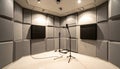 Acoustic Studio with Microphones Royalty Free Stock Photo