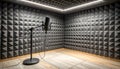 Acoustic Recording Studio Booth Royalty Free Stock Photo