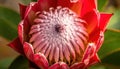 A Close-up of a King Protea Flower Royalty Free Stock Photo