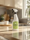 Eco-Friendly Cleaning Spray in Kitchen Royalty Free Stock Photo