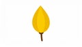 Yellow hand-dawn flower bud element Royalty Free Stock Photo
