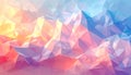 Abstract low poly background, geometry triangle, mosaic pastel color background Royalty Free Stock Photo