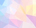 Abstract low poly background, geometry triangle, mosaic pastel color background Royalty Free Stock Photo
