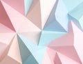 Abstract low poly background, geometry triangle, mosaic pastel color background Royalty Free Stock Photo