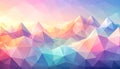Abstract low poly background, geometry triangle, mosaic pastel color background Royalty Free Stock Photo