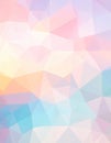 Abstract low poly background, geometry triangle, mosaic pastel color background Royalty Free Stock Photo