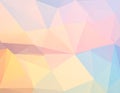 Abstract low poly background, geometry triangle, mosaic pastel color background Royalty Free Stock Photo
