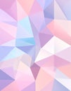 Abstract low poly background, geometry triangle, mosaic pastel color background Royalty Free Stock Photo