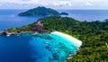 The Similan Islands are eleven Thai paradises located in the Andaman Sea. Royalty Free Stock Photo