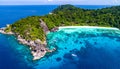 The Similan Islands are eleven Thai paradises located in the Andaman Sea. Royalty Free Stock Photo