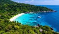 The Similan Islands are eleven Thai paradises located in the Andaman Sea. Royalty Free Stock Photo