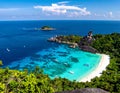 The Similan Islands are eleven Thai paradises located in the Andaman Sea. Royalty Free Stock Photo