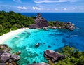 The Similan Islands are eleven Thai paradises located in the Andaman Sea. Royalty Free Stock Photo