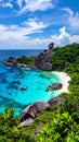 The Similan Islands are eleven Thai paradises located in the Andaman Sea. Royalty Free Stock Photo