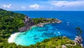The Similan Islands are eleven Thai paradises located in the Andaman Sea. Royalty Free Stock Photo