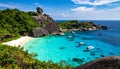 The Similan Islands are eleven Thai paradises located in the Andaman Sea. Royalty Free Stock Photo