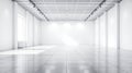Bright Empty Modern Commercial Space with. Royalty Free Stock Photo