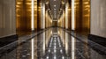 Luxury Hotel Interior with Elegant Elevator. Royalty Free Stock Photo