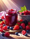 Seaberries jam Royalty Free Stock Photo