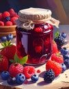 Seaberries jam Royalty Free Stock Photo