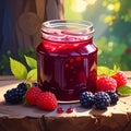 Seaberries jam Royalty Free Stock Photo