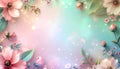 Elegant Floral Background with Soft Colors Royalty Free Stock Photo