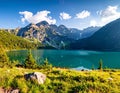 Lake in the mountains. Summer Royalty Free Stock Photo