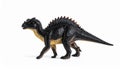 A Toy Dinosaur with a Black Skin Tone and a Spiky Back Royalty Free Stock Photo