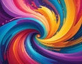 Abstract background colorful swirl. Modern colorful backdrop design illustration Royalty Free Stock Photo