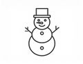 icon about snowman Royalty Free Stock Photo