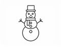 icon about snowman Royalty Free Stock Photo