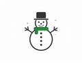 icon about snowman Royalty Free Stock Photo