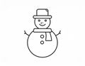 icon about snowman Royalty Free Stock Photo