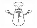 icon about snowman Royalty Free Stock Photo
