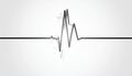 Heartbeat Line Illustration EPS Vector Royalty Free Stock Photo