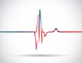 Heartbeat Line Illustration EPS Vector Royalty Free Stock Photo