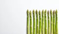 Fresh Asparagus Spears on White Background Royalty Free Stock Photo