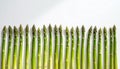 Fresh Asparagus Spears on White Background Royalty Free Stock Photo