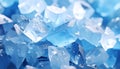 Abstract Blue Ice Crystals Macro Background Royalty Free Stock Photo