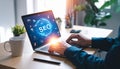 Seo Working. Digital marketing, SEO - Search Engine Optimization Royalty Free Stock Photo