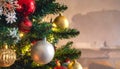 Close look at Christmas tree Royalty Free Stock Photo