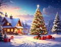 Christmas background. happy New Year. Selective focus Holiday Royalty Free Stock Photo