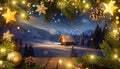 Christmas background. happy New Year. Selective focus Holiday Royalty Free Stock Photo